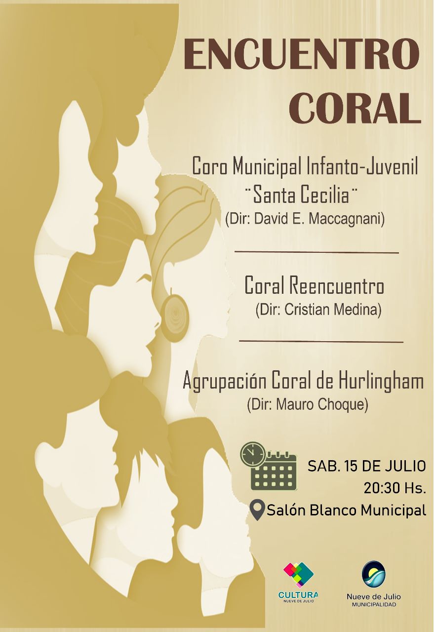 Municipalidad 9 de Julio | SE PROGRAMA UN GRAN ENCUENTRO CORAL