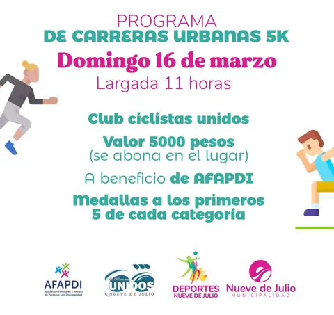 Municipalidad 9 de Julio | SE DESARROLLA ESTE DOMINGO LA PRIMERA CARRERA