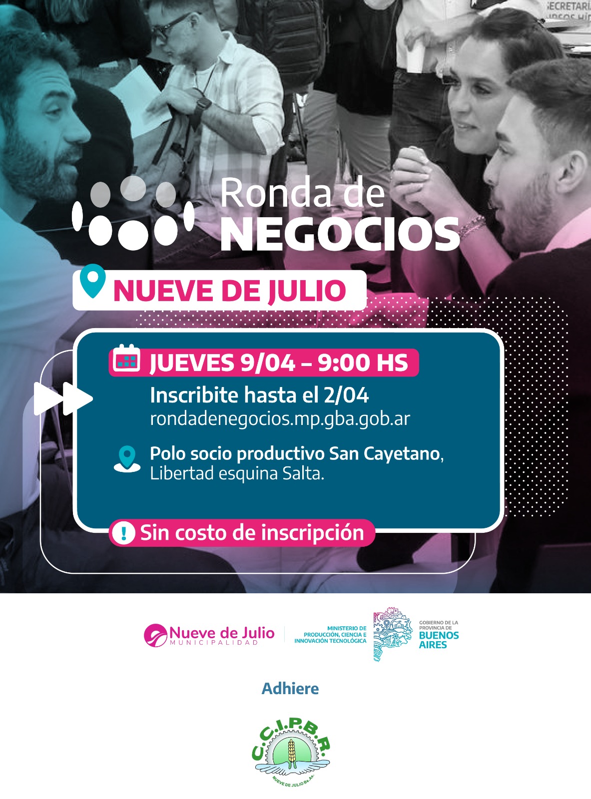Municipalidad 9 de Julio | RONDA DE NEGOCIOS EN 9 DE JULIO: LANZAMIENTO ...