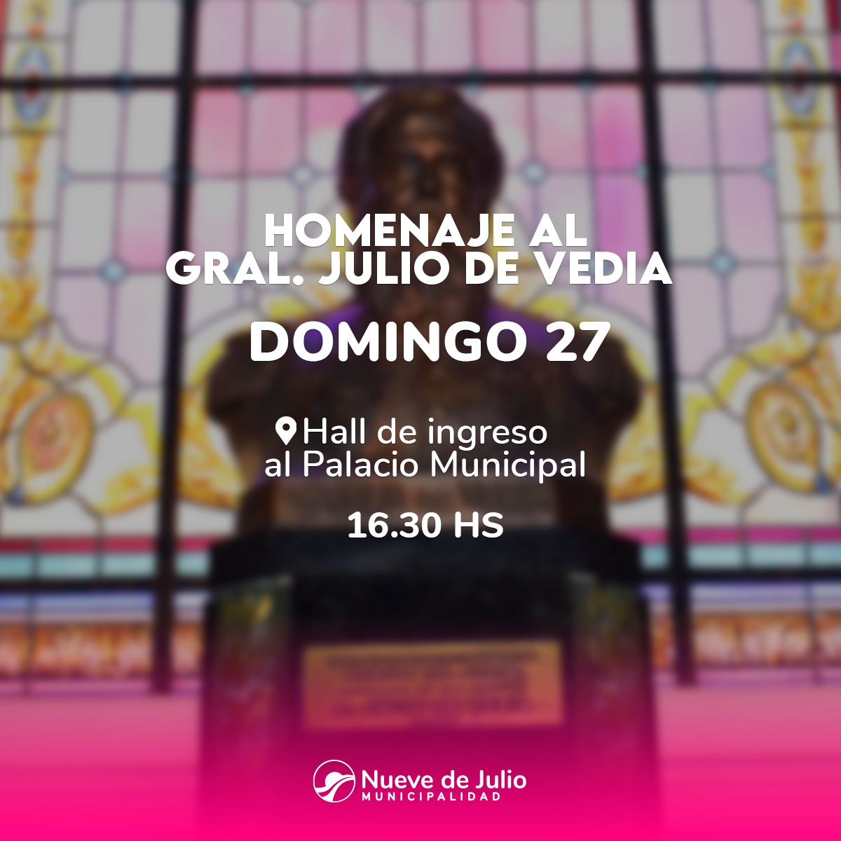 Municipalidad 9 de Julio | LA CIUDAD CELEBRA ESTE DOMINGO SU 161 ...